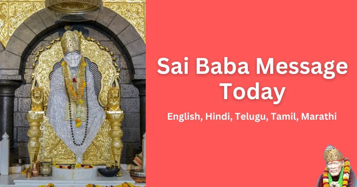 Sai Baba Message Today