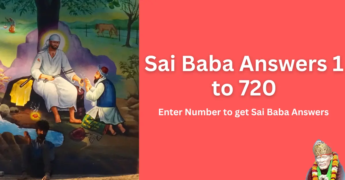 Sai Baba Answers 1 to 720